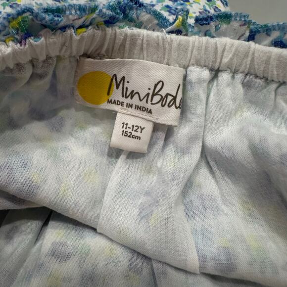 Mini Boden Blue Floral Tank Romper - Picture 9 of 9